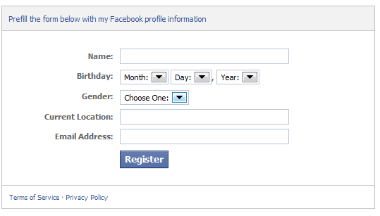 Facebook Registration Plugin