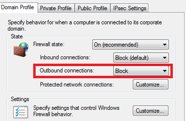 Blocking Internet on Windows