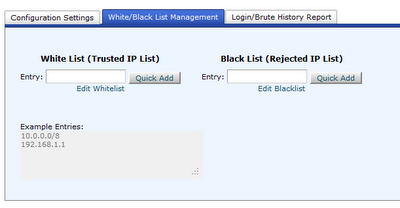 cPHulk White Black List Management